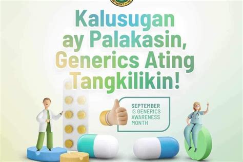 generics awareness month 2024 theme|DOH promotes use of generic drugs .